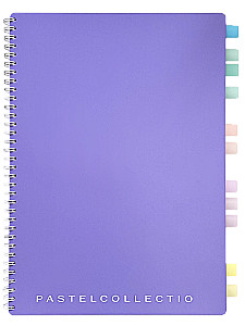 A4 formāta piezīmju grāmata 96 lapas kvadrātā - Pastel kolekcija Violeta/Rozā