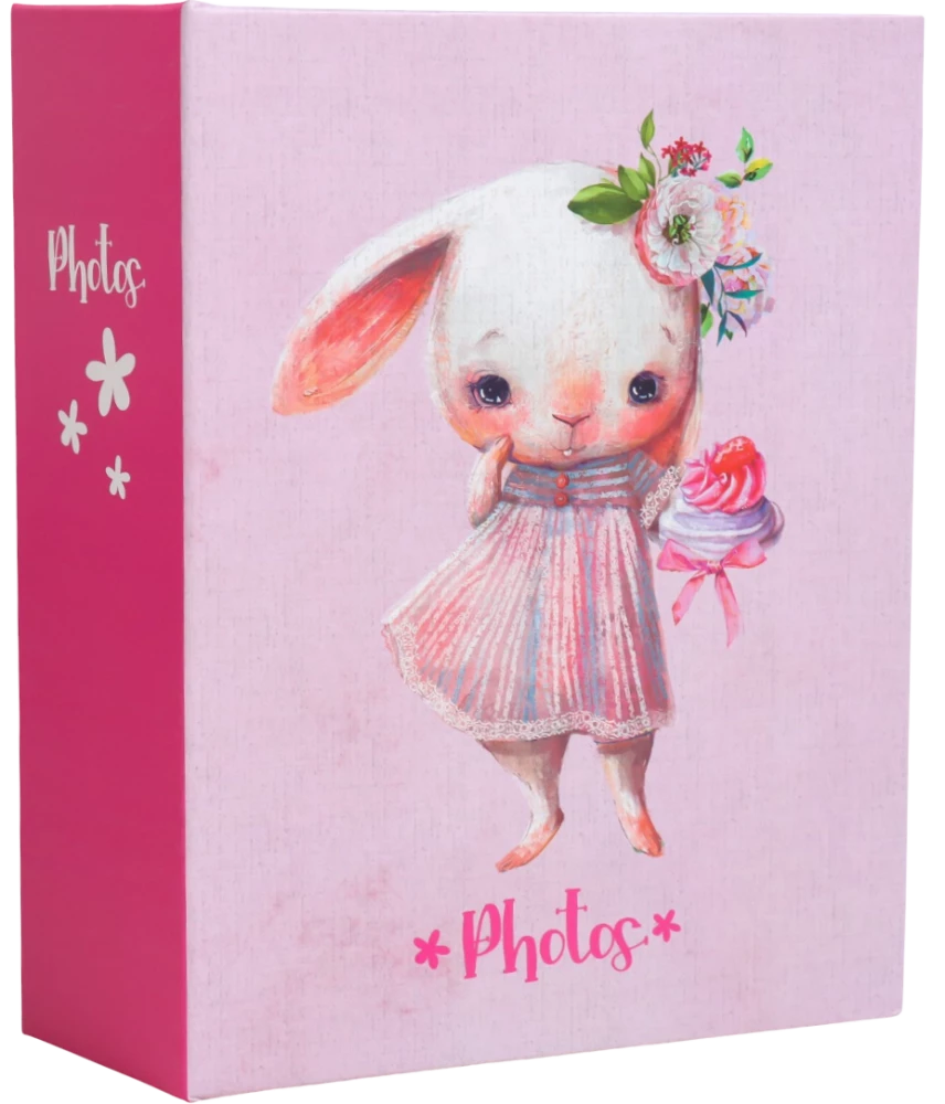 Fotoalbums uz 100 fotogrāfijām - Mice and bunny. Truši (10x15)