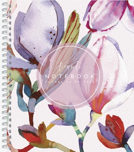 Kopējā piezīmju grāmatiņa 48 lapas - Flora Art, dažādās krāsās