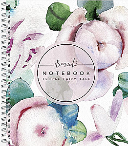 Kopējā piezīmju grāmatiņa 48 lapas - Flora Art, dažādās krāsās