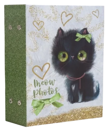 Фотоальбом на 100 фото - Sweet kittens. Чёрный котёнок