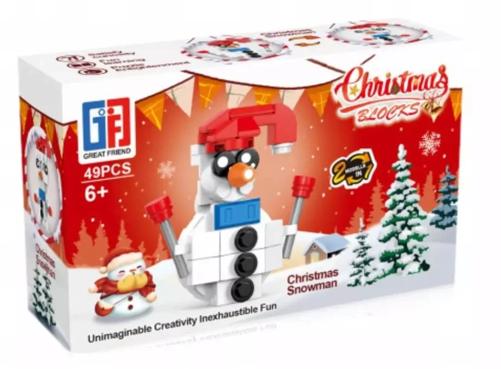 Ziemassvētku konstruktors - Christmas Blocks 2in1, mikss