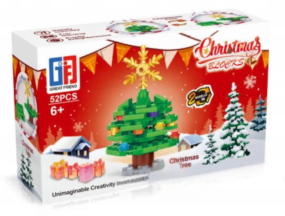 Ziemassvētku konstruktors - Christmas Blocks 2in1, mikss