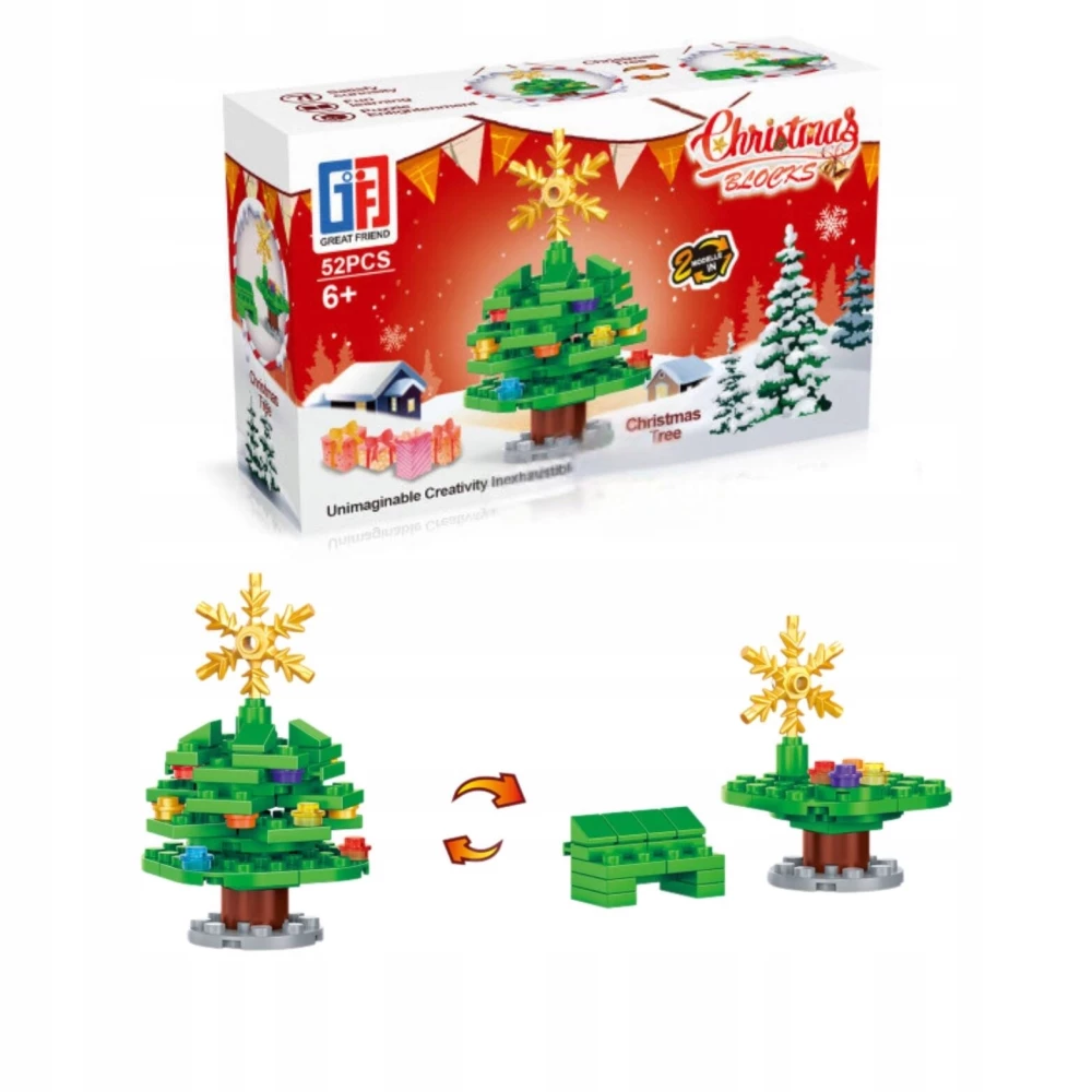 Ziemassvētku konstruktors - Christmas Blocks 2in1, mikss