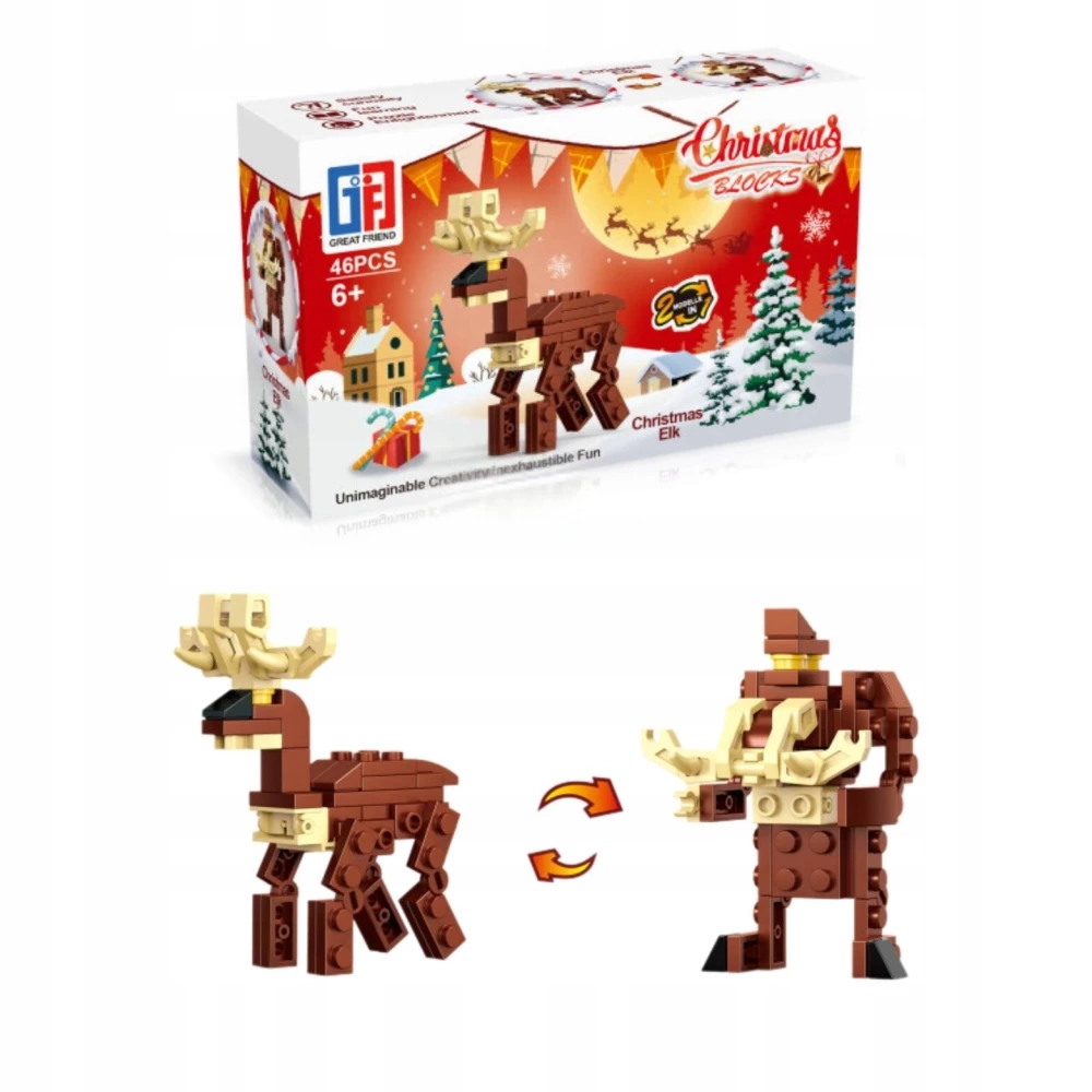 Ziemassvētku konstruktors - Christmas Blocks 2in1, mikss