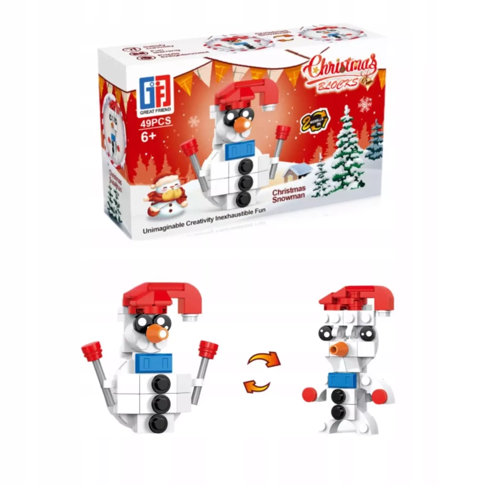 Ziemassvētku konstruktors - Christmas Blocks 2in1, mikss
