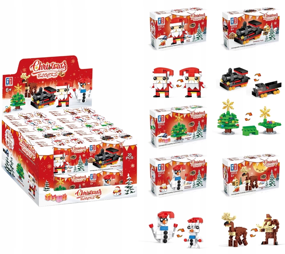 Ziemassvētku konstruktors - Christmas Blocks 2in1, mikss