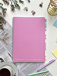 A4 piezīmju grāmata - Pastel Collection Pink/Purple
