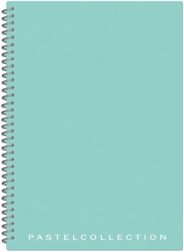 A4 piezīmju grāmata - Pastel Collection Mint/Blue