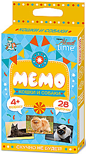 Galda spēle - Memo. Kaķi un suņi
