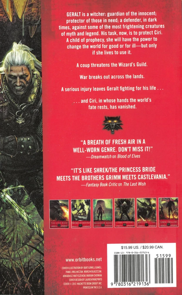 The Witcher sērija (Ievads 1 un 2, grāmatas 1 līdz 6)