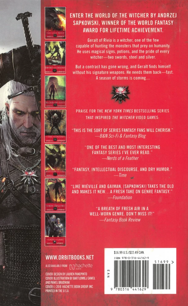The Witcher sērija (Ievads 1 un 2, grāmatas 1 līdz 6)