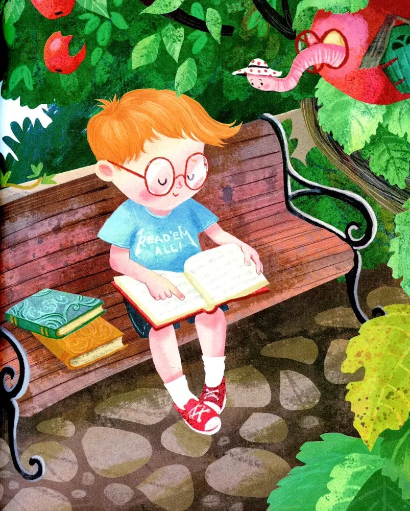 Бенжамин, книжный червячок