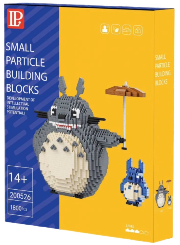 3D konstruktors - Mans kaimiņš Totoro ar mazuli, 1800 detaļas