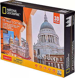 3D puzle - Svētā Pāvila katedrāle (107 detaļas)