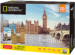 3D puzle - Big Ben, 94 detaļas