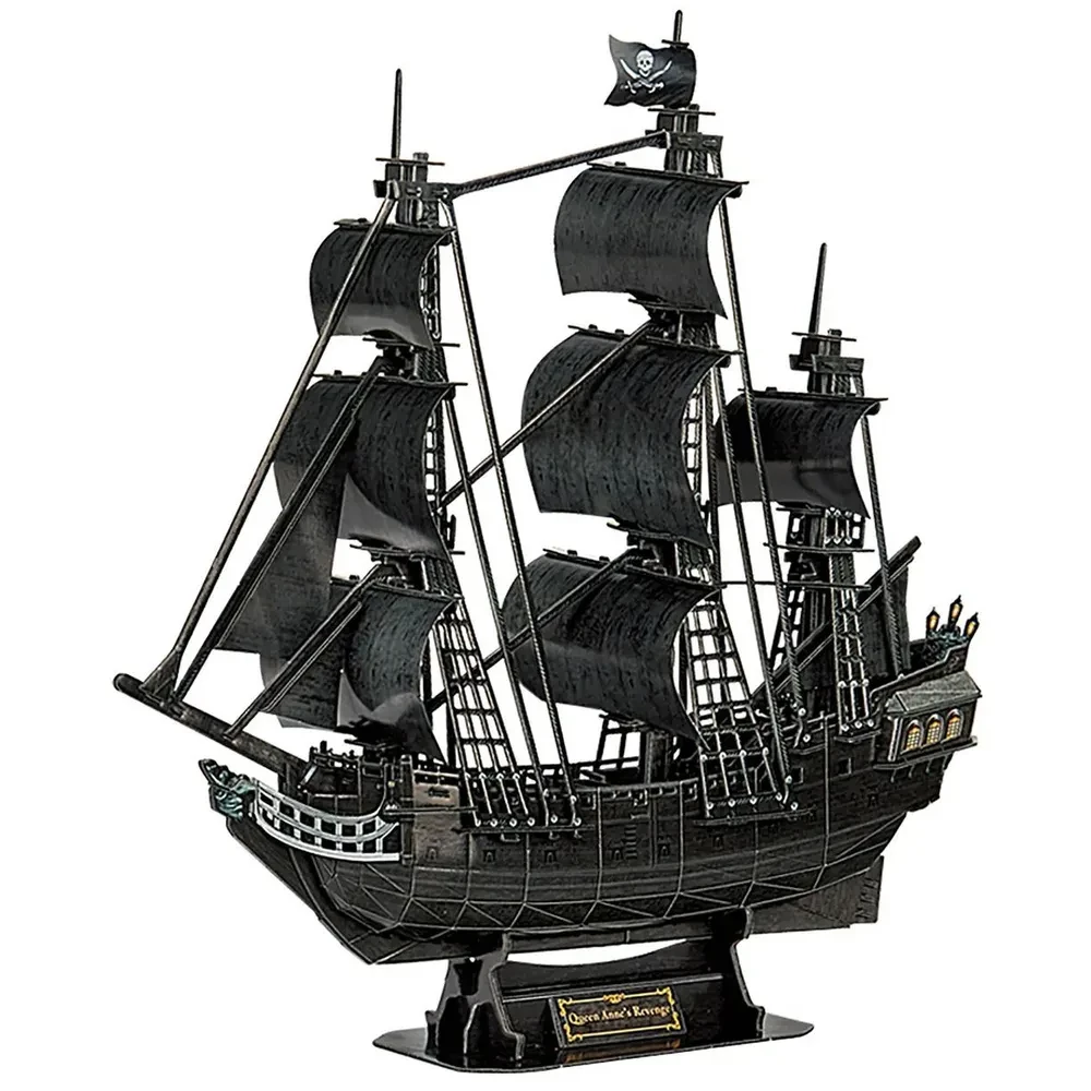 3D puzle - Kuģis Queen Anne's Revenge, 180 detaļas