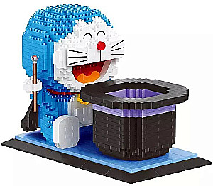 3D Konstruētājs - Balody. Doraemon zīmuļu turētājs organizators, 1417 detaļas