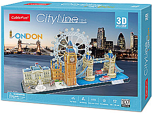 3D puzle - Londona, 107 detaļas