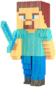 3D konstruktors - Minecraft. Stīvs, 712 detaļas
