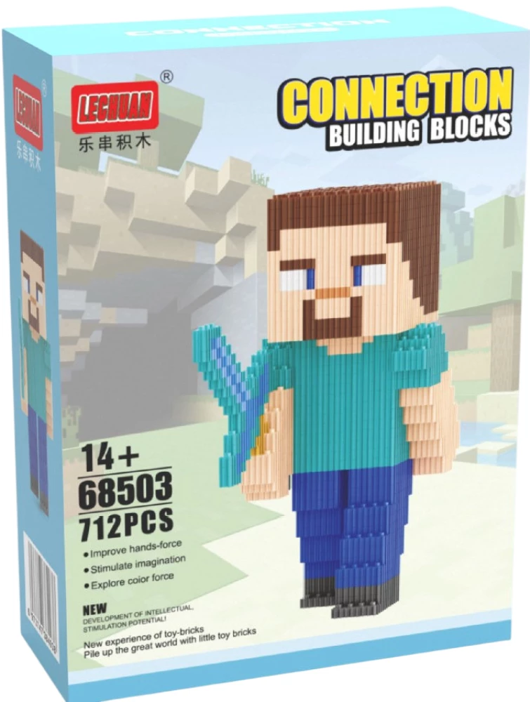 3D konstruktors - Minecraft. Stīvs, 712 detaļas