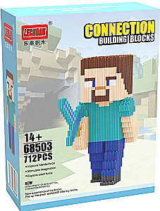 3D konstruktors - Minecraft. Stīvs, 712 detaļas