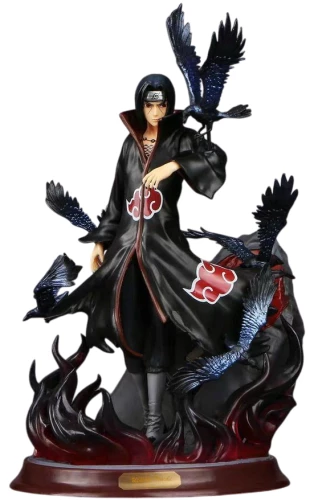 Figurīte - Itachi Učihas ar vārnām. Naruto, 30 cm