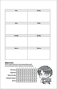 Titānu uzbrukums. Bullet Journal katrai dienai. Čibi