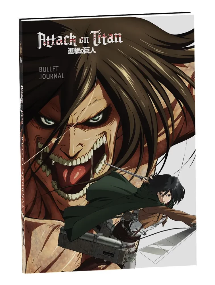 Titānu uzbrukums. Bullet Journal katrai dienai. Eren un Mikasa