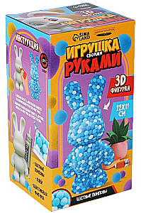 Rotaļlieta ar pomponiem - Zaķis