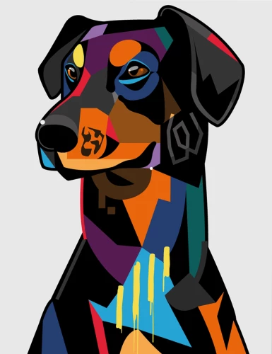 Glezna pēc numuriem - Rottweilers Māksla