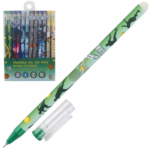 Gēla pildspalva SPORT ar dzēšamām tinte 0.5mm (zilā)