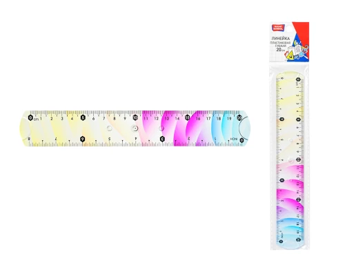 Līnija plastmasas, 20 cm, elastīga