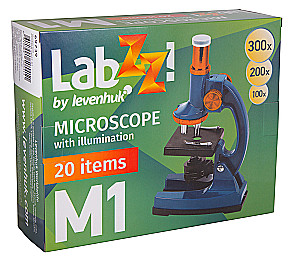 Bērnu mikroskops Levenhuk LabZZ M1 ar eksperimentu komplektu