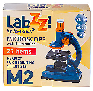 Bērnu mikroskops Levenhuk LabZZ M2 ar eksperimentu komplektu