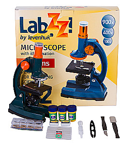 Bērnu mikroskops Levenhuk LabZZ M2 ar eksperimentu komplektu