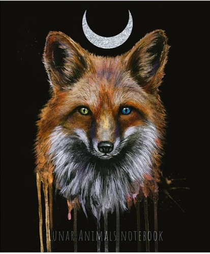 A5 piezīmju grāmatiņa Lunar dark Animals