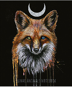 A5 piezīmju grāmatiņa Lunar dark Animals