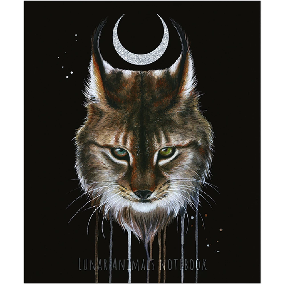 A5 piezīmju grāmatiņa Lunar dark Animals