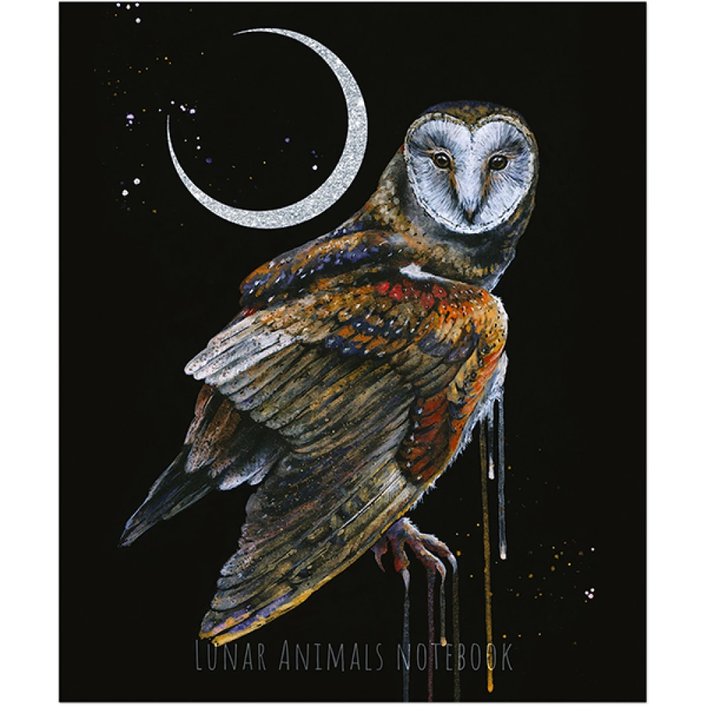 A5 piezīmju grāmatiņa Lunar dark Animals