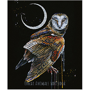A5 piezīmju grāmatiņa Lunar dark Animals