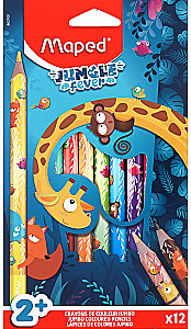 Krāsainie zīmuļi MAPED Jumbo Jungle Fever