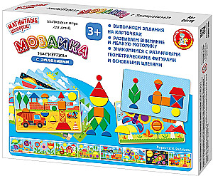 Magnētiskā spēle - Mozaīka ar uzdevumiem (8 kartītes)