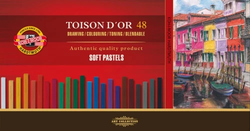 Mīkstā kvadrātveida pastelis Toison D'Or Square (48 krāsas)