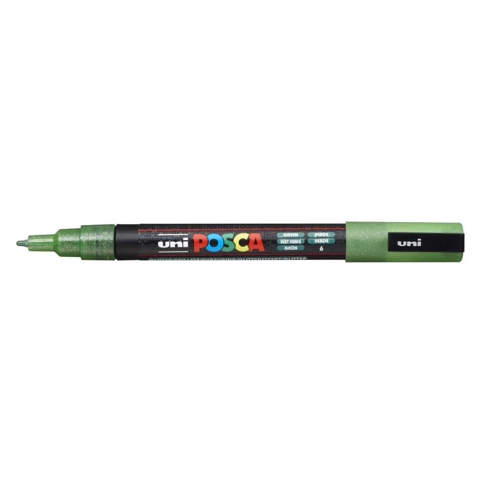 Marķieris UNI Posca PC-3ML, zils ar spīdumiem (6)