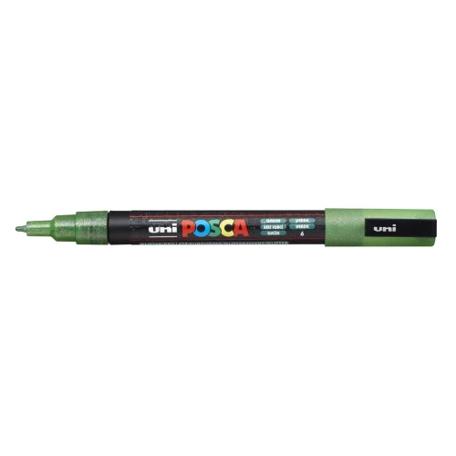 Marķieris UNI Posca PC-3ML, zils ar spīdumiem (6)