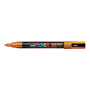 Marķieris UNI Posca PC-3ML, oranžs ar spīdumiem (4)