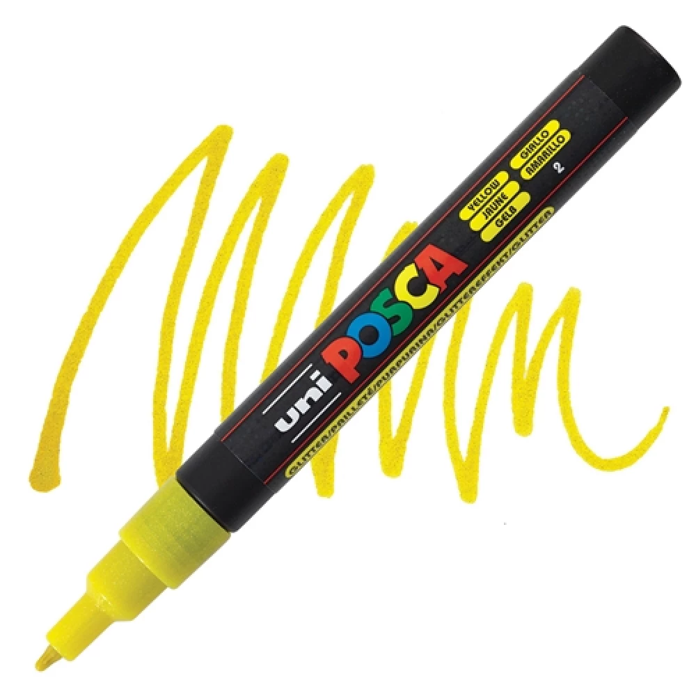 Marķieris UNI Posca PC-3ML, zils ar spīdumiem (2)