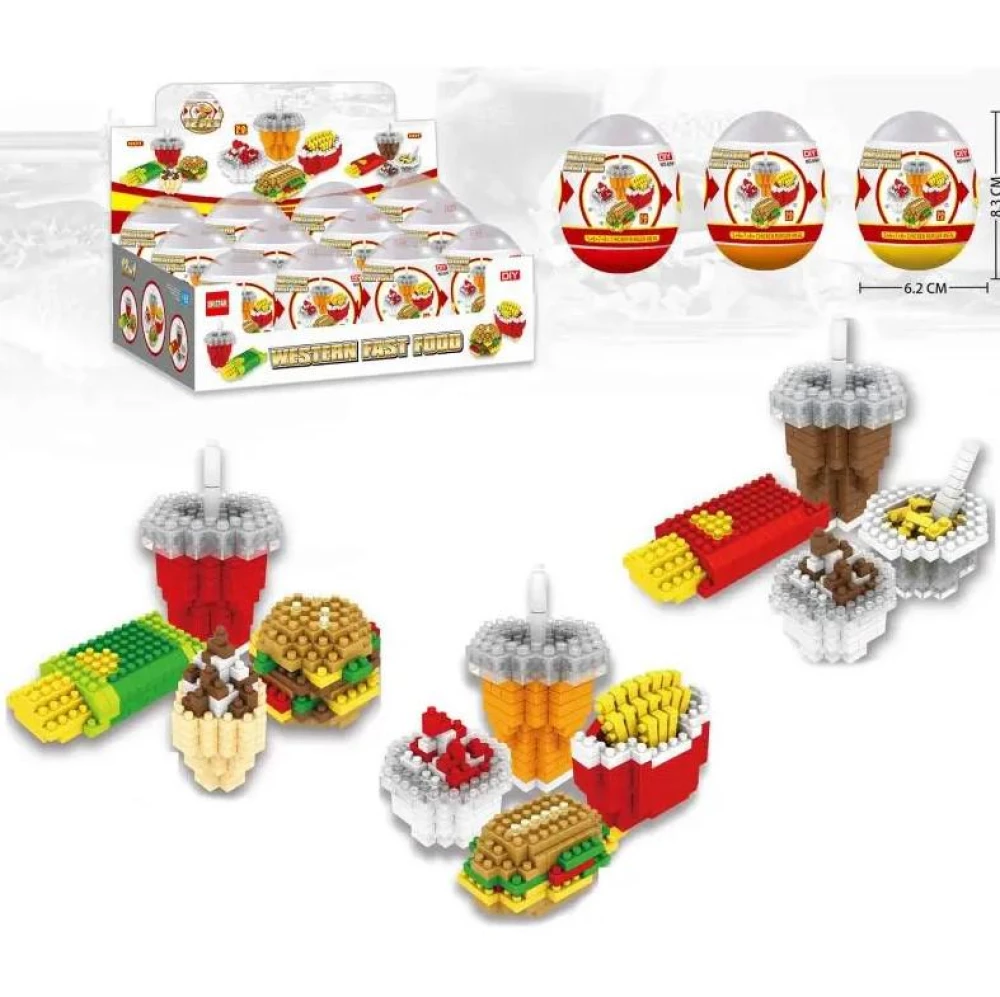 Mini konstruktor - Fast Food 12in1