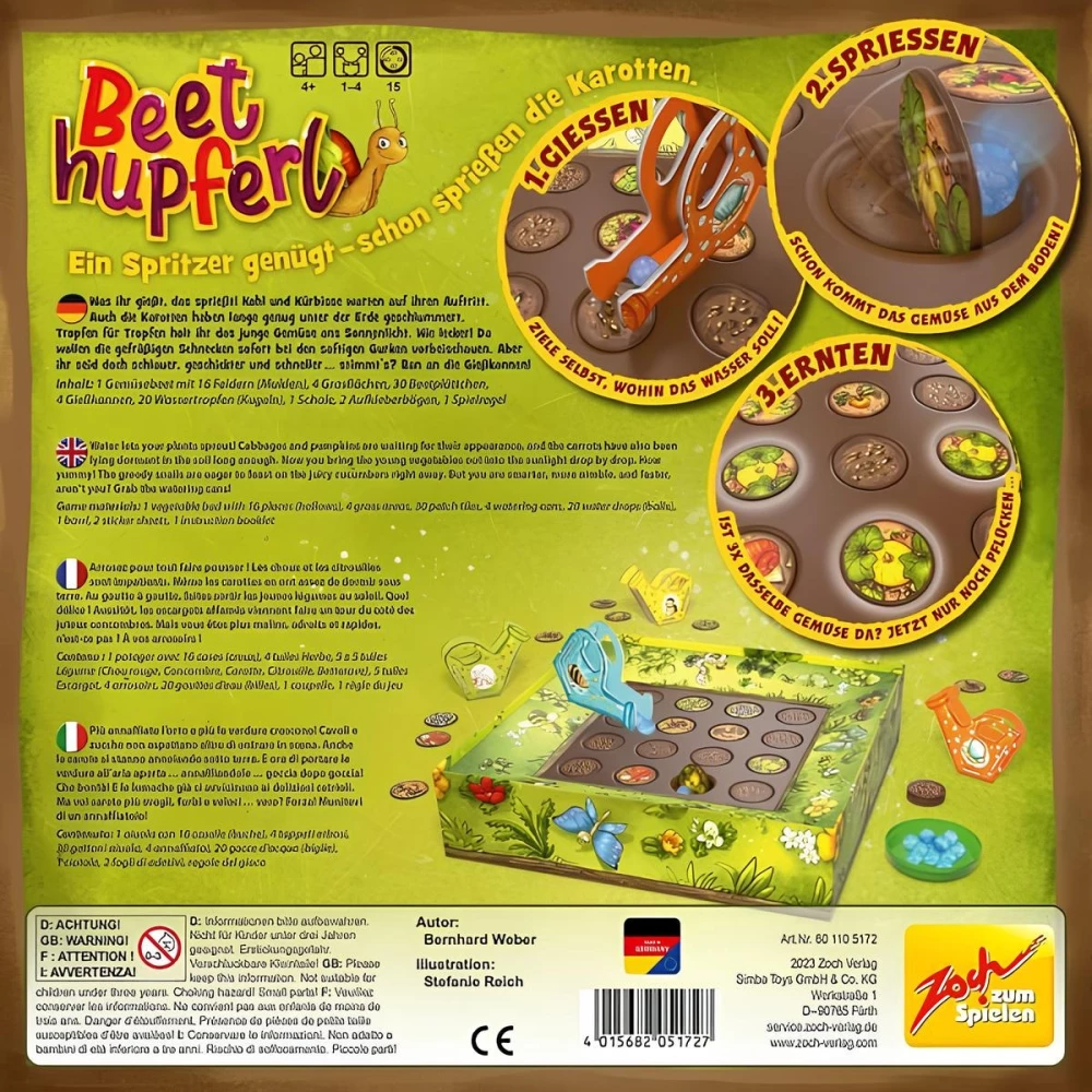 Galda spēle - Laistīšanas kannas un gliemeži (Beethupferl)